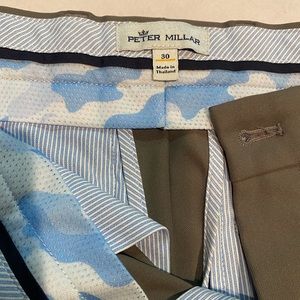 Peter Millar Performance Salem Golf shorts in Gale light grey, size 30